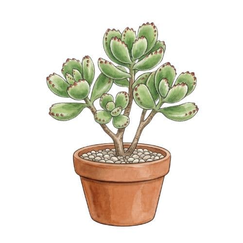 Cotyledon tomentosa, suculenta de folhas aveludadas com pontas dentadas