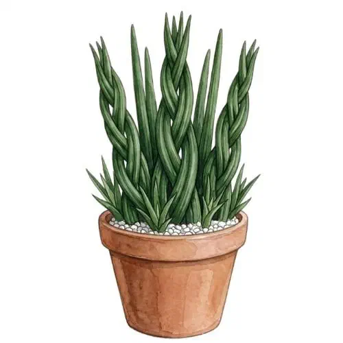 Dracaena angolensis com folhas cilíndricas eretas dispostas em leque